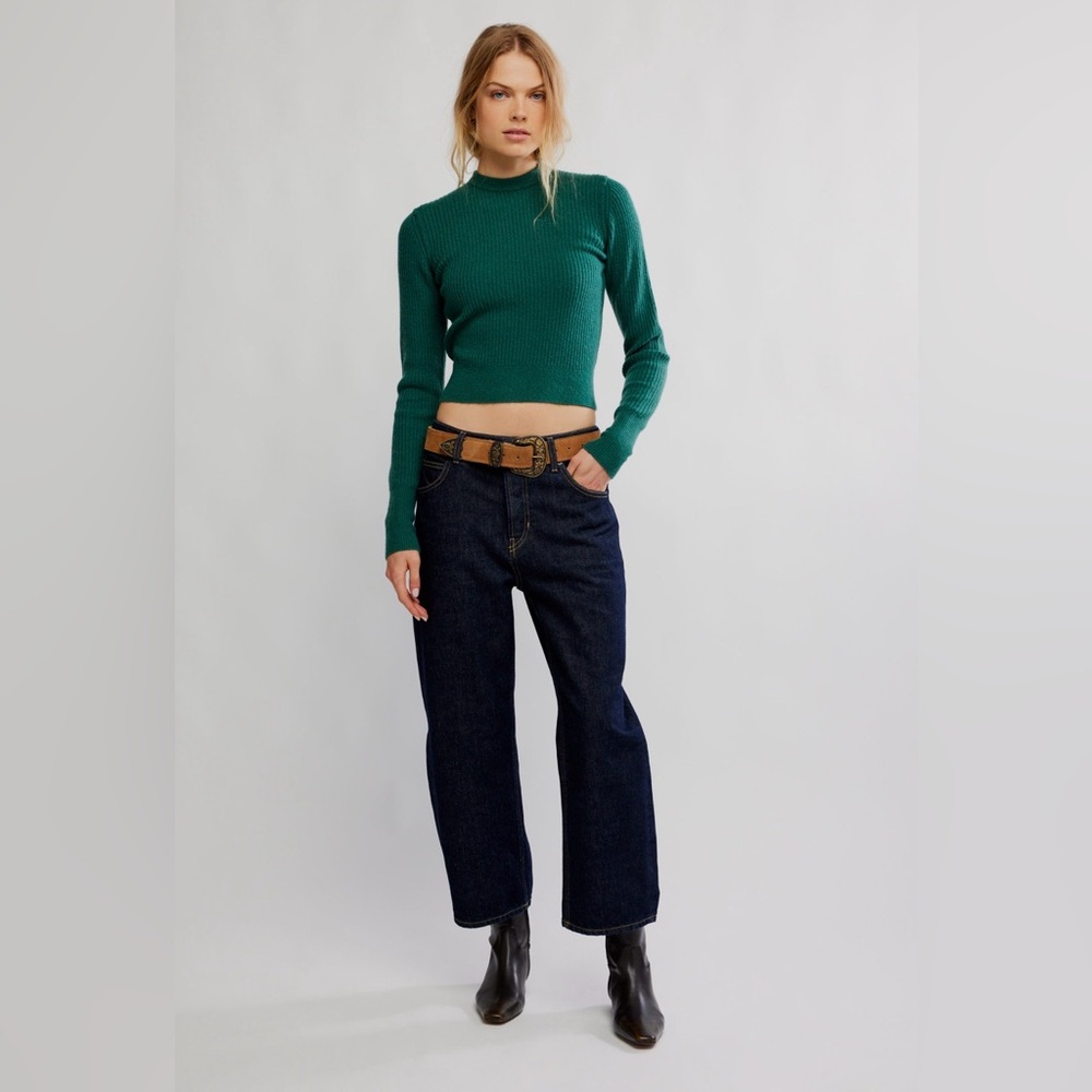 FREE PEOPLE Even After Pullover / Rainforest size M